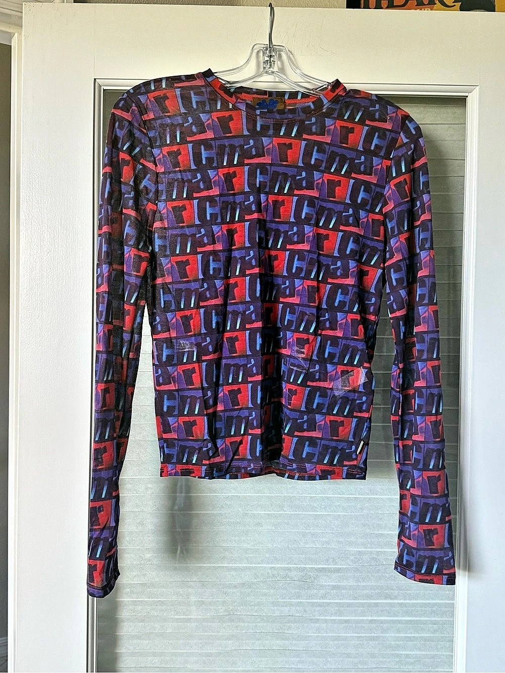 Heaven by Marc Jacobs Sheer Long Sleeve Top Size M